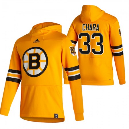 Herren Boston Bruins Zdeno Chara 33 2020-2021 Reverse Retro Pullover Hooded Sweatshirt